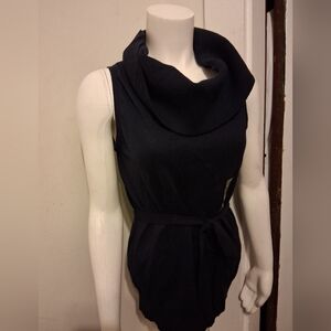 Banana Republic Navy Cowl Neck Top